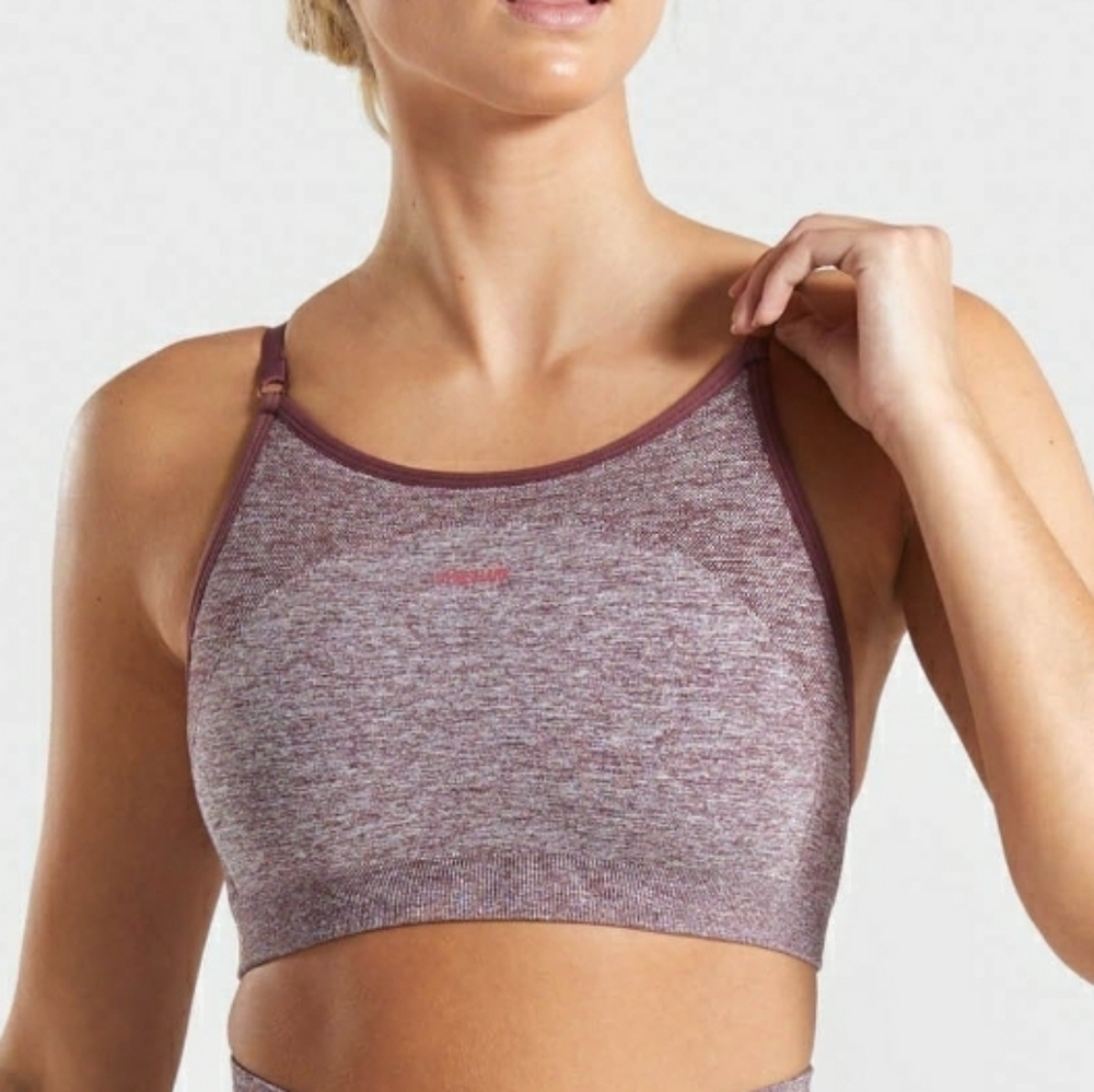Gymshark Flex Sports bra in berry size small